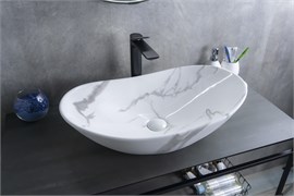 GID Раковина Mnc811C 54478 накладная под камень глянцевая 61x37x15 GID-54478