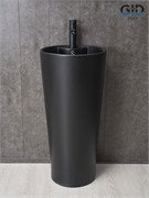 GID Раковина Nb131bm 81120 накладная черная матовая 40x40x84 GID-81120