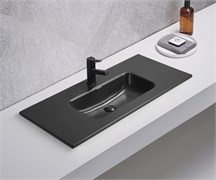 GID Раковина Bm9010s 72207 встраиваемая сверху черная матовая 101.5x46.5x17 GID-72207