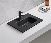 GID Раковина Bm9060s 72208 встраиваемая сверху черная матовая 61x46.5x17 GID-72208