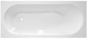 AQUANET Lotos Stone Ванны из искусственного камня прямоугольная пристенная размер 180x80 см, цвет белый AQUANET-AQ-00332894