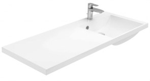 AQUANET Flash Mini Раковина полувстраиваемая ширина 80 см, белый AQUANET-342055