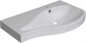 AQUANET Soprano Раковина полувстраиваемая ширина 95 см, белый AQUANET-169395