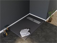 AQUANET Delight Душевой поддон прямоугольный размер 160x90 см, цвет черный AQUANET-258901