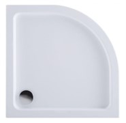 AQUANET GL180 Душевой поддон четверть круга размер 80x80 см, цвет белый AQUANET-265569