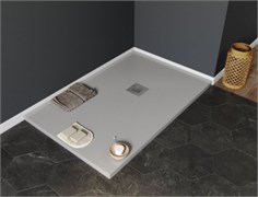 AQUANET Pleasure Душевой поддон прямоугольный размер 140x80 см, цвет серый AQUANET-258878