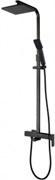 AQUANET Gotic Душевая стойка, цвет черный AQUANET-AF440-72-S-B