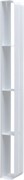 AQUANET Полка Магнум 15x130 белая матовая, вертикальная AQUANET-302239