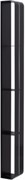 AQUANET Полка Магнум 15x130 черная матовая, вертикальная AQUANET-302227