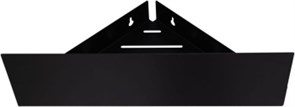 AQUANET Полка Магнум 28x28 черная матовая, угловая AQUANET-302225