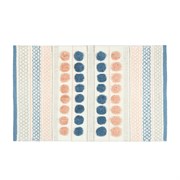 FIXSEN Коврик для ванной 1-ый  LOTUS, mix (розовый+синий+белый+серый), 50х80см (FX-8030W) FX-8030W