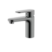 AQUATEK AQ1810BGM НИКА Смеситель для раковины 90 без донного клапана, оружейная сталь AQ1810BGM