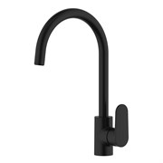 AQUATEK AQ1882MB НИКА Смеситель для кухни (полукруглый излив), матовый черный AQ1882MB