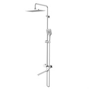 AQUATEK AQ2840CR НИКА Душевая система (Смеситель для ванны) 3 jet 300х193 мм с длинным изливом, хром AQ2840CR