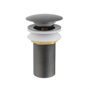 AQUATEK AQ6000BGM Сливной набор для раковины Push-open без перелива, оружейная сталь AQ6000BGM