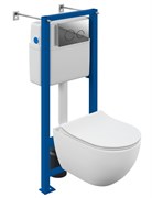 CERSANIT Комплект BRASKO SMART CO DPL EO slim инсталляция VECTOR кнопка TWINS пластик хром глянцевый A68302 CERSANIT Комплект BRASKO SMART CO DPL EO slim инсталляция VECTOR кнопка TWINS пластик хром глянцевый A68302