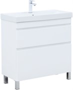 AQUANET Slim Тумба под раковину напольная ширина 80 см, цвет белый AQUANET-346044