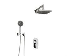 WASSERKRAFT A14028 Встраиваемый комплект для душа с верхней душевой насадкой и лейкой, хром WASSERKRAFT A14028