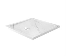 WASSERKRAFT Rhin 44T Душевой поддон квадратный искусственный камень размер 90x90 см, белый WASSERKRAFT 44T03