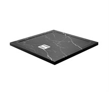 WASSERKRAFT Neime 19T Душевой поддон квадратный искусственный камень размер 90x90 см, черный WASSERKRAFT 19T03