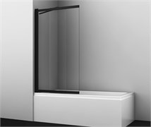 WASSERKRAFT Dill 61S Стеклянная шторка для ванны раздвижные ширина 100 см профиль - черный / стекло - прозрачное WASSERKRAFT 61S02-100 Fixed