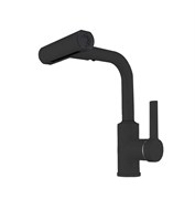 RUSH Tinos Смеситель для кухни с поворотной лейкой (TI3732-17Black), цвет черный матовый TI3732-17Black