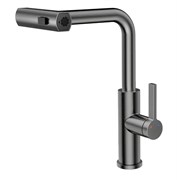 RUSH Tinos Смеситель для кухни с выдвижной лейкой (TI3732-18Grey), цвет графит TI3732-18Grey