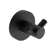 AQUAme Trento Крючок двойной латунный, черный матовый AQM7202MB