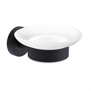 AQUAme Trento Мыльница латунь/матовое стекло, черный матовый AQM7211MB