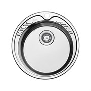 IDDIS Мойка врезного монтажа с сифоном Suno S, нерж. сталь, шелк, D510 (SUN51S0i77S) SUN51S0i77S