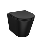IDDIS Унитаз подвесной Calipso, черный матовый (CALR3BMi25) CALR3BMi25