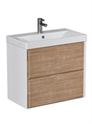 VELVEX Тумба подвесная Gesso 70.2Y, белый/дуб сонома (tp.GES.9696.70.2Y белый матовый/дуб сонома) tp.GES.9696.70.2Y белый матовый/дуб сонома