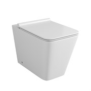 GROSSMAN Унитаз приставной GR-PR4414S (600х355х410) безободковый,белый с тонкой крышкой,микролифт GR-PR4414S