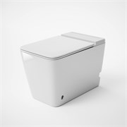GROSSMAN Унитаз приставной impuls GR-PR5501 (590х360х440) безободковый,белый с тонкой крышкой,микролифт GR-PR-5501