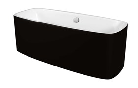 GROSSMAN Ванна отдельностоящая Forta GR-2801B (150х75х58) цвет черный/белый GR-2801B