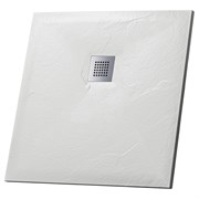 GROSSMAN Strong Душевой поддон GR-S1100100Q (100х100) из искусственного камня,квадрат,белый GR-S1100100Q