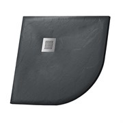 GROSSMAN Strong Душевой поддон GR-S29090 (90х90х2,5) из искусственного камня,1/4 круга,графит GR-S29090