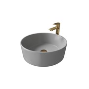 GROSSMAN Раковина накладная GR-3013GM (400х400х150) темно-серая матовая,1 место GR-3013GM
