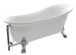 AZARIO Ванна акриловая CARDIFF 1700x760x800 свободностоящая, в комплекте с сифоном и металлическими ножками (CAR17076) CAR17076