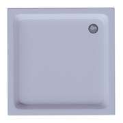 AZARIO Поддон акриловый, квадрат, с ножками и съемной панелью. БЕЗ СИФОНА. 80*80*15 (AZ.P.80.4) AZ.P.80.4