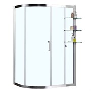 AZARIO Душевое ограждение  VICTORIA 900х1200х1900 L, без поддона, прозрачное стекло 8 мм, цвет профиля серебро (AZ-NNQ2131-1-L 900), двери раздвижные AZ-NNQ2131-1-L 900