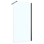 AZARIO Душевое ограждение  FELTON 100х200 walk-in, прозрачное cтекло 8 мм с покрытием easy clean, черный матовый профиль (AZ-151S 100) AZ-151S 100