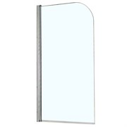 AZARIO Шторка для ванны  MERRIT 800х1400, прозрачное стекло 5 мм, покрытие EASY CLEAN, цвет профиля серебро (AZ-NF6211 800), двери распашные AZ-NF6211 800