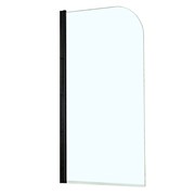 AZARIO Шторка для ванны  MERRIT 800х1400, прозрачное стекло 5 мм, покрытие EASY CLEAN, цвет профиля черный (AZ-NF6211 800 BLACK), двери распашные AZ-NF6211 800 BLACK