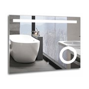 AZARIO Зеркало Лайт 800х600, LED-подсветка с диммером, сенсорный выключатель (ФР-00001377) ФР-00001377