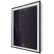 AZARIO Зеркало-шкаф Minio 1Л 600х800 c подсветкой и диммером (CS00075840), цвет белый CS00075840