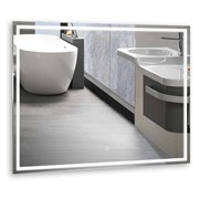 AZARIO Зеркало Ливия 800х600, LED-подсветка с диммером, сенсорный выключатель (ФР-00000942) ФР-00000942