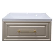 AZARIO Тумба LAURA 80/1 подвесная КАШЕМИР (БЕЗ РАКОВИНЫ CLASSIK 80) ручка ЗОЛОТО (CS00096950), цвет Кашемир CS00096950