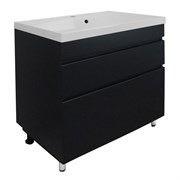 AZARIO Комплект Тумба Эстима 70/2Н 700х450х850 напольная, с раковиной Астория 70, графит (CS00094595), цвет Графит CS00094595