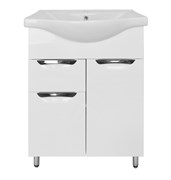 AZARIO Комплект Тумба Стиль- 60/1 600х450х840 с раковиной Basic 60 (CS00070392), цвет белый CS00070392